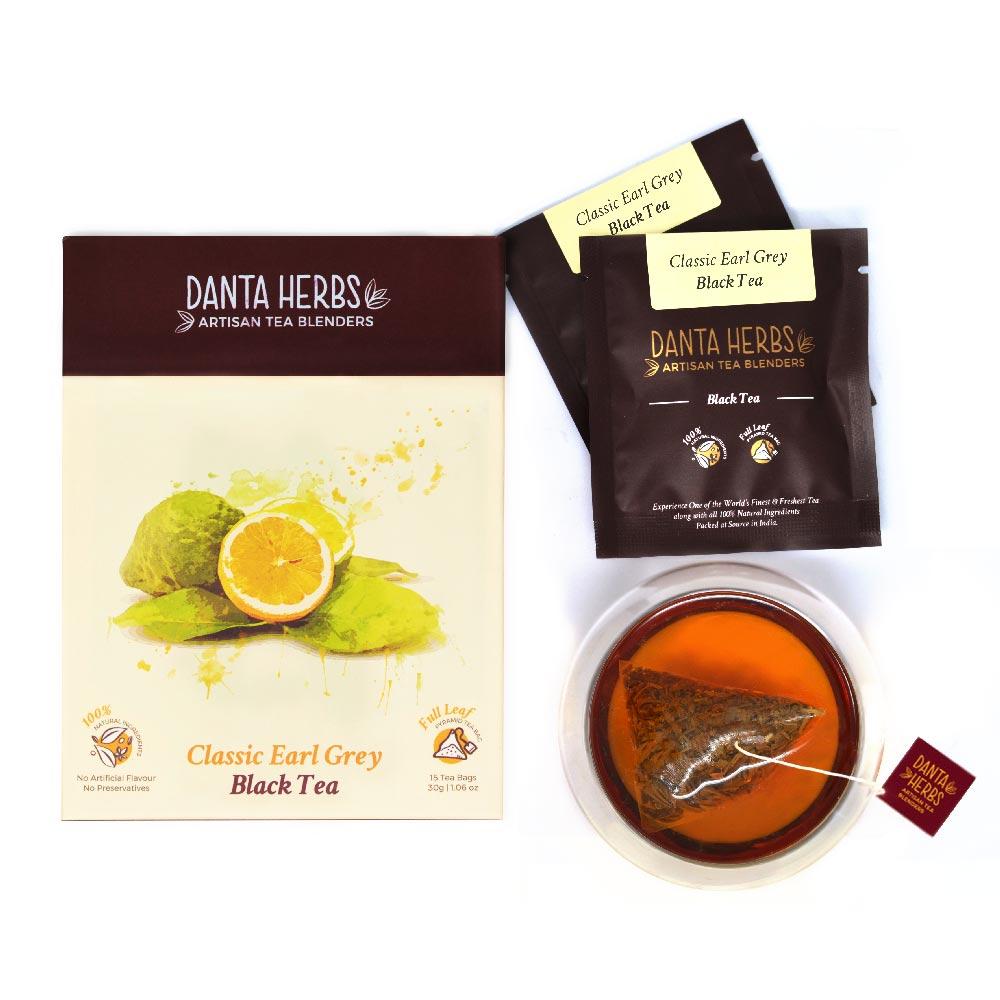Classic Earl Grey Black Tea - Danta Herbs, Black Tea - tea